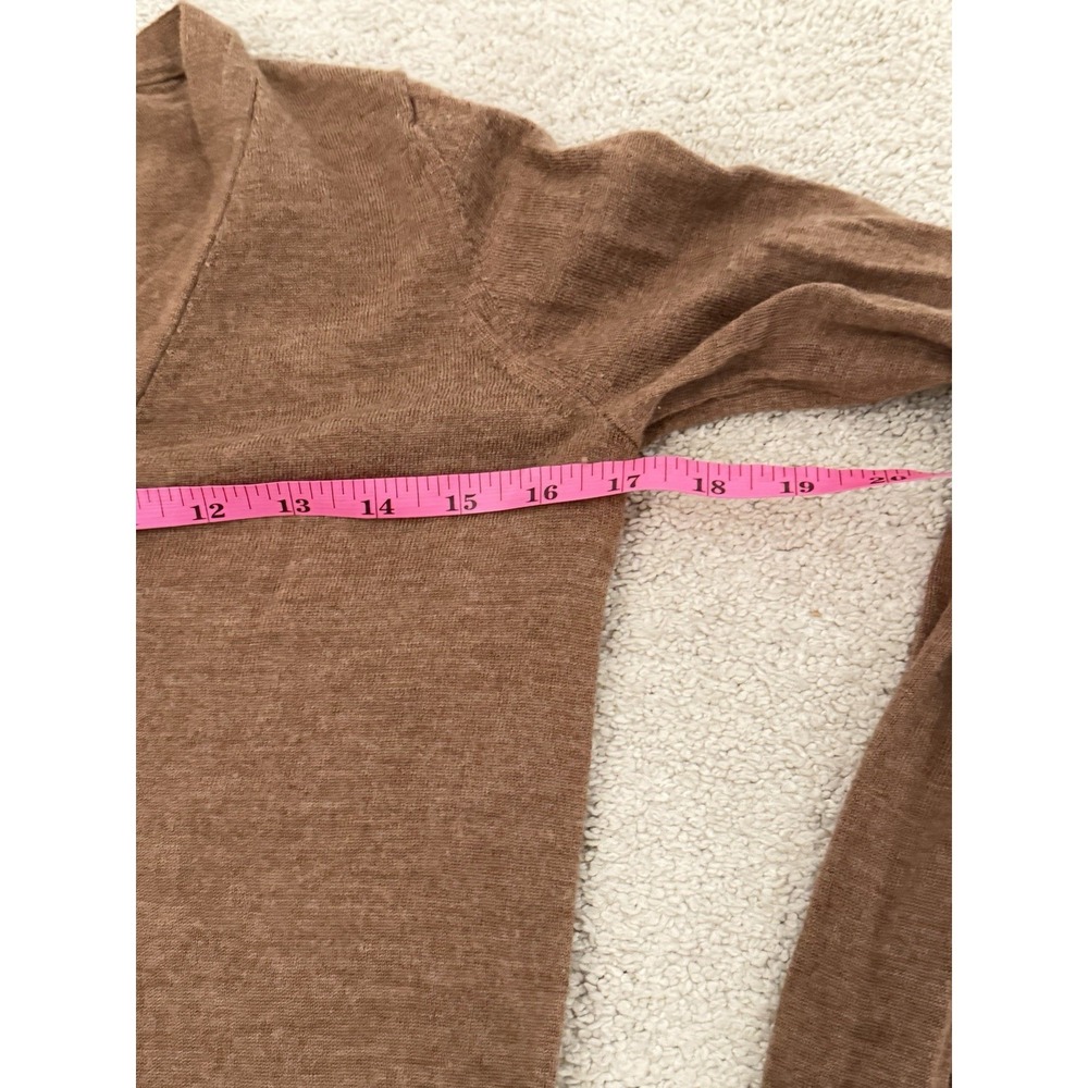 Banana Republic 100% Merino Wool Camel Brown V Neck Sweater Size S - Picture 3 of 7